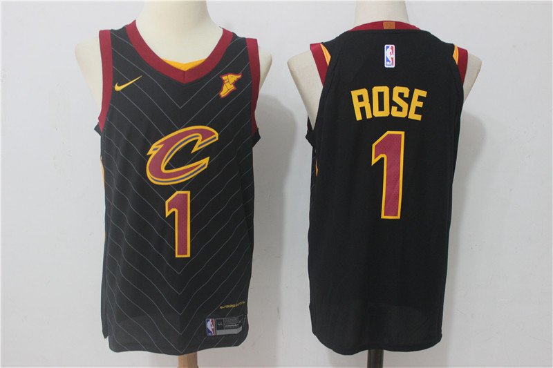 Men Cleveland Cavaliers #1 Rose Black New Nike Season NBA Jerseys->cleveland cavaliers->NBA Jersey